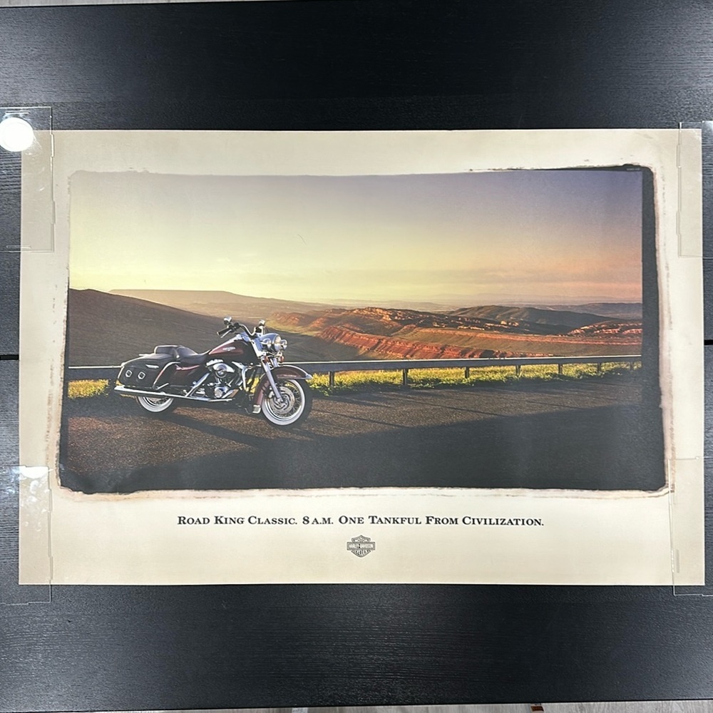 Harley-Davidson Vintage 2001 Road King Poster